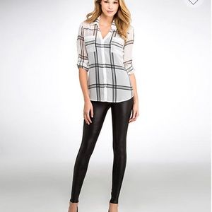 SPANX FAUX LEATHER LEGGINGS